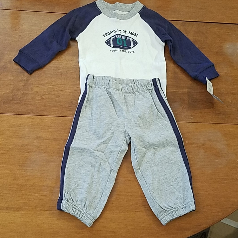 NWT Carter's 2 piece football set